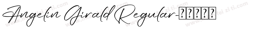 Angelin Girald Regular字体转换